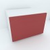 Armonia Comoda alba cu o usa cu sistem "PUSH TO OPEN" front PAL Rosu